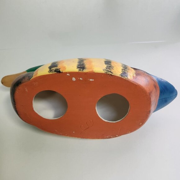 Duck Decoy Mid Century Modern Handmade Ceramic Mallard - Picture 5 of 5